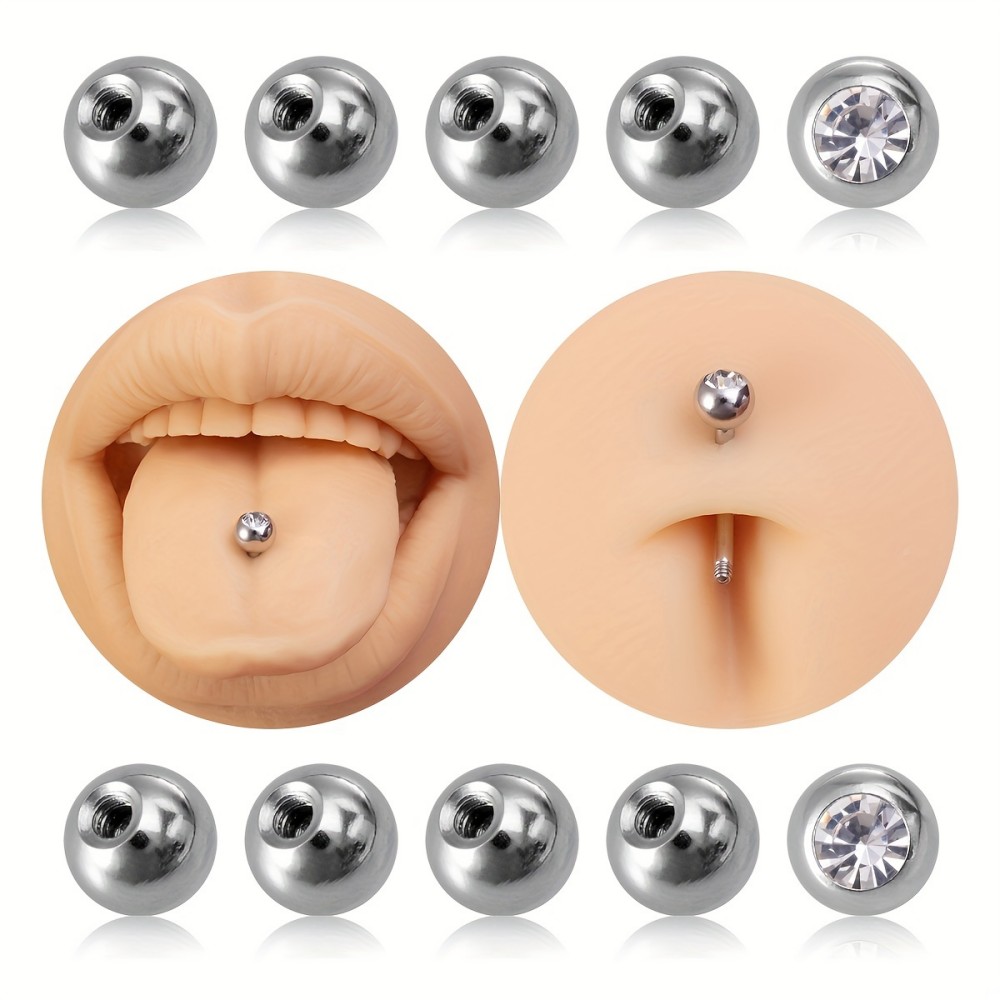 Body Jewelry In Store - 10 قطعة كرات ثقب 3 مللي