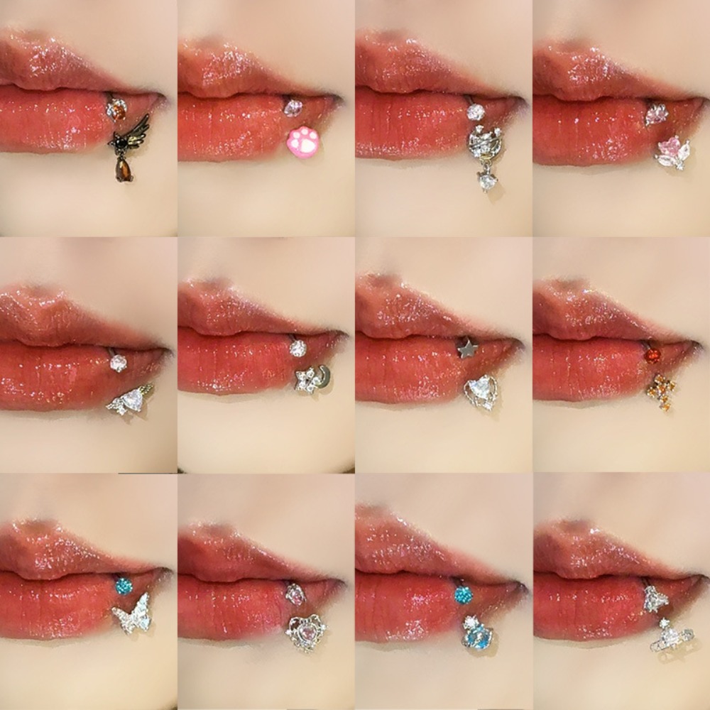 Body Jewelry Europe - مجموعة حلقات الشفاه، حلقة على شكل