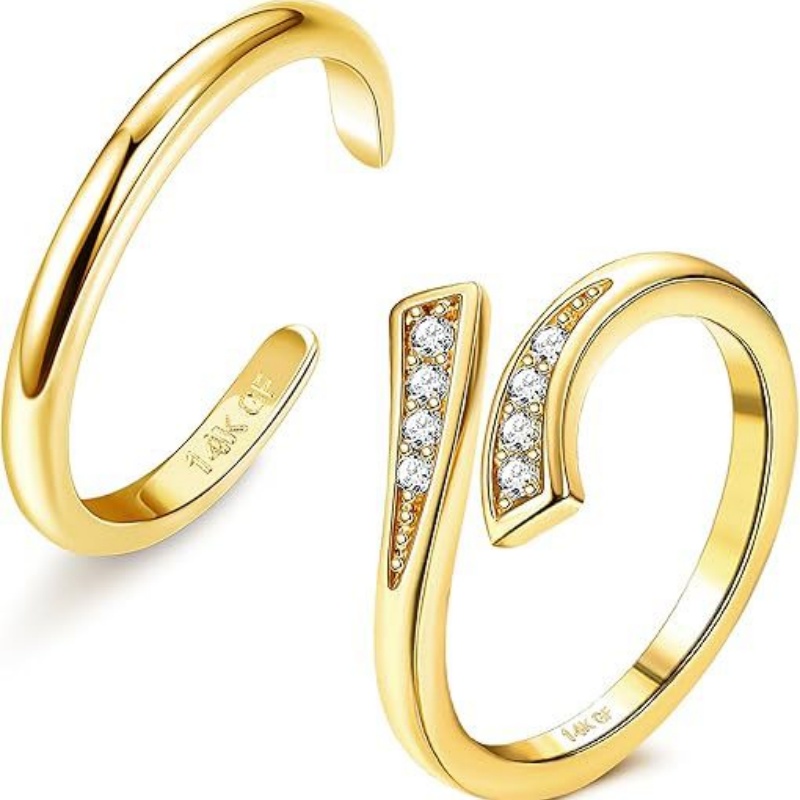 Body Jewelry Changing Kit - 14K مطلية بالذهب قابل للتعديل الزركون