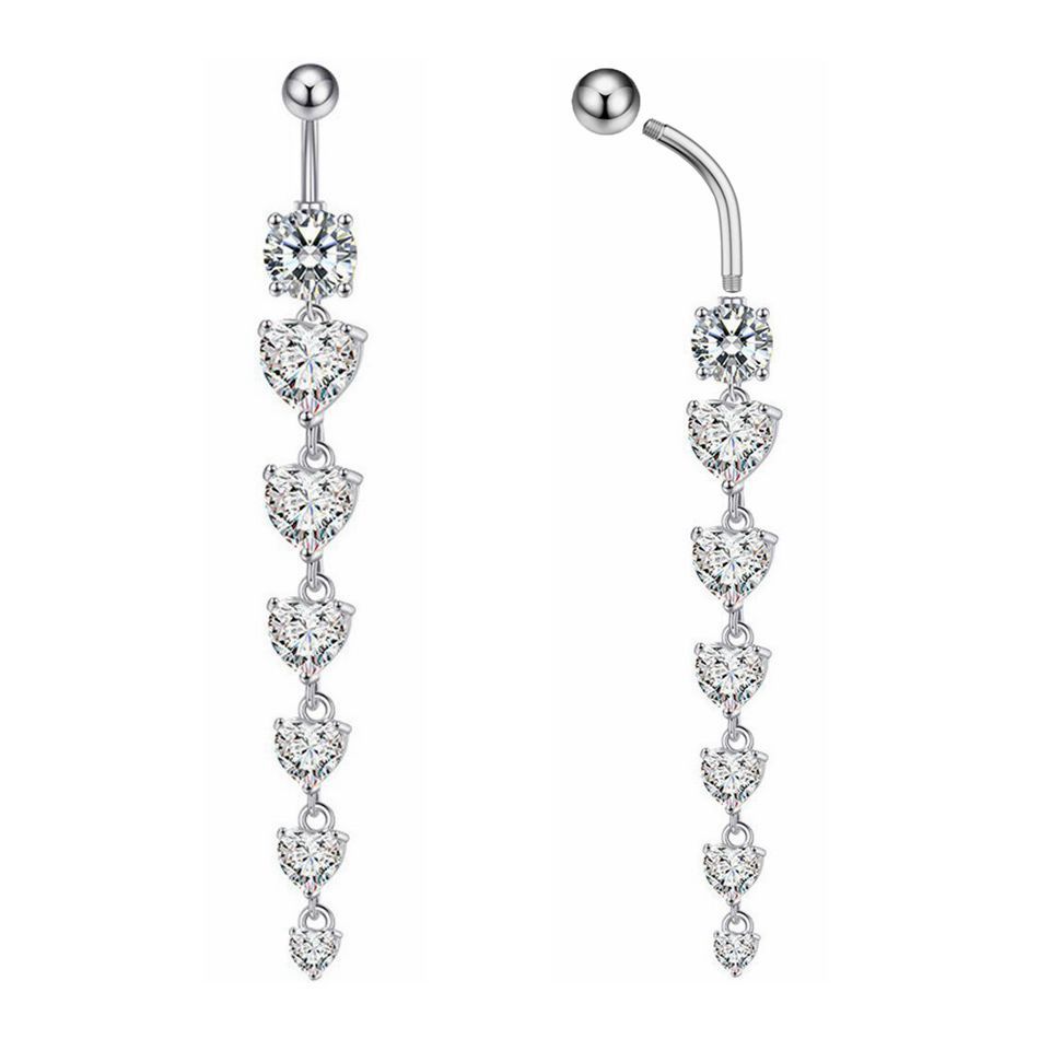 Belly Bar Titanium - حلقة سرة بطن من التيتانيوم الطبي،