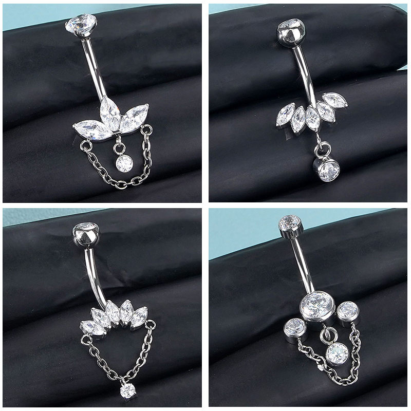 Body Jewelry Changing Kit - 1 قطعة حلقات زر البطن التيتانيوم