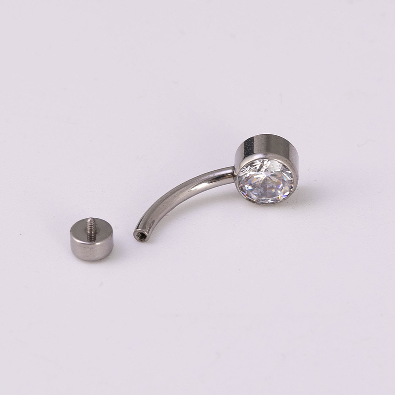 حلقة سرة من التيتانيوم G23 مع  - مراجعة Belly Bar Titanium وسعره