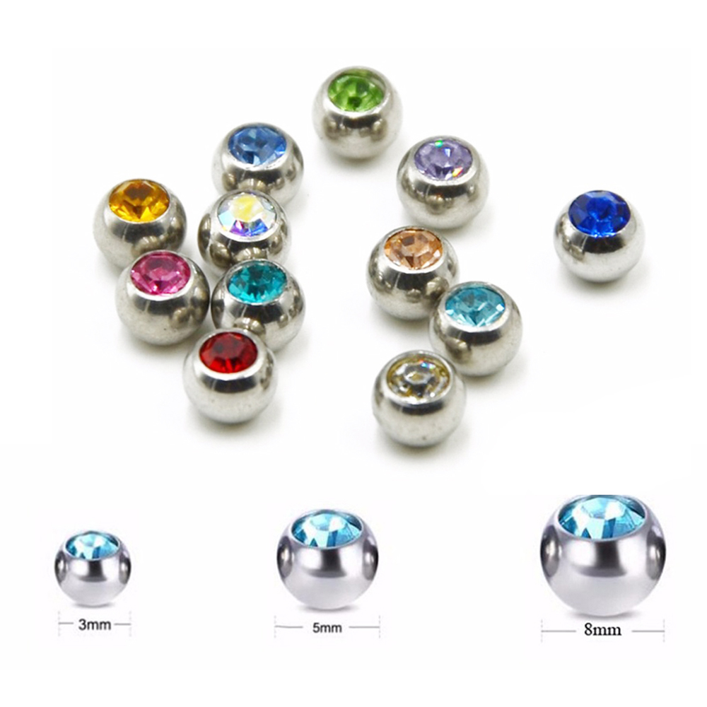 ثقب لولبي من الكريستال تشيكوسل - مراجعة Body Jewelry Replacement Ball وسعره
