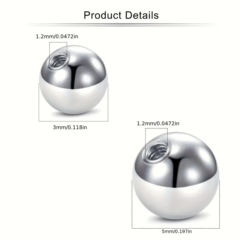 226pcs 16G الفولاذ المقاوم للص - مراجعة Body Jewelry Replacement Ball وسعره