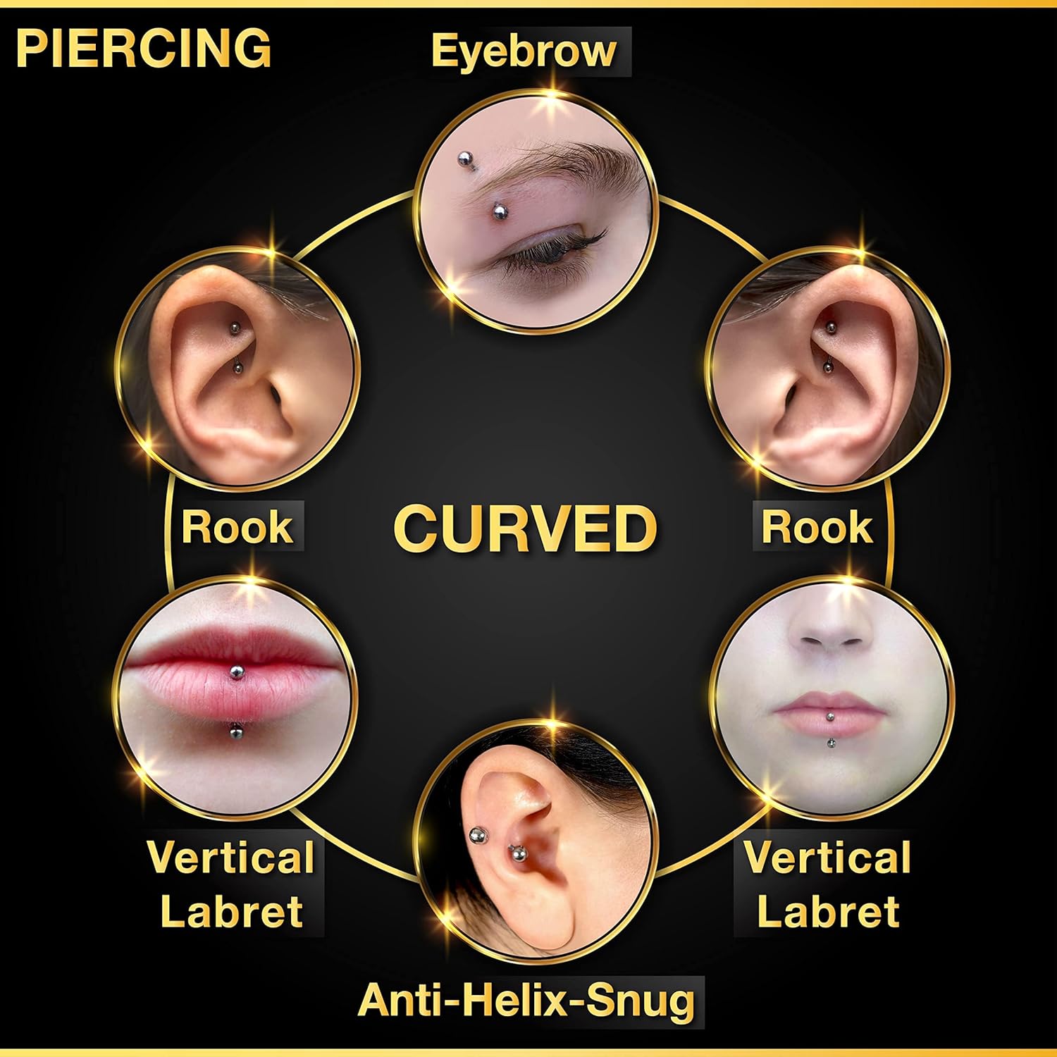 32 قطعة/مجموعة من مجوهرات الأن - مراجعة Body Jewelry Changing Kit وسعره