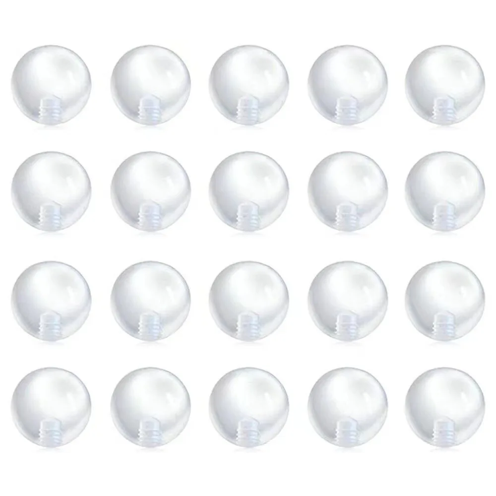 100 قطعة شفافة استبدال كرات ال - مراجعة Body Jewelry Replacement Ball وسعره