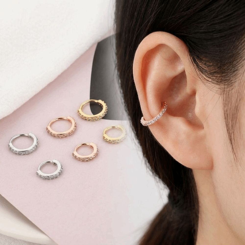 حلق أنف دائري بتصميم بانك مرصع - مراجعة Body Jewelry Europe وسعره