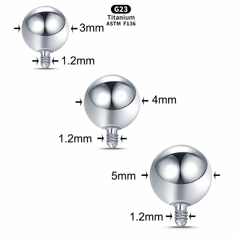 1 قطعة الخيوط الداخلية الكرة ا - مراجعة Body Jewelry Replacement Ball وسعره