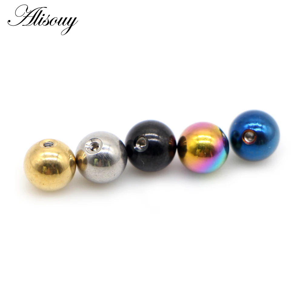 Alisouy 10 أجزاء/وحدة الفولاذ  - مراجعة Body Jewelry Replacement Ball وسعره