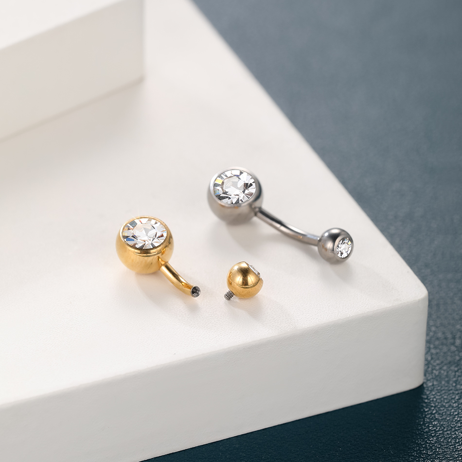 1 قطعة G23 التيتانيوم 14 جرام  - مراجعة Belly Bar Titanium وسعره