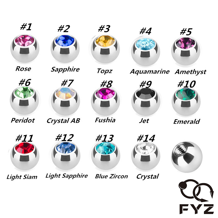 316L الجراحية الصلب الصحافة صا - مراجعة Body Jewelry Replacement Ball وسعره