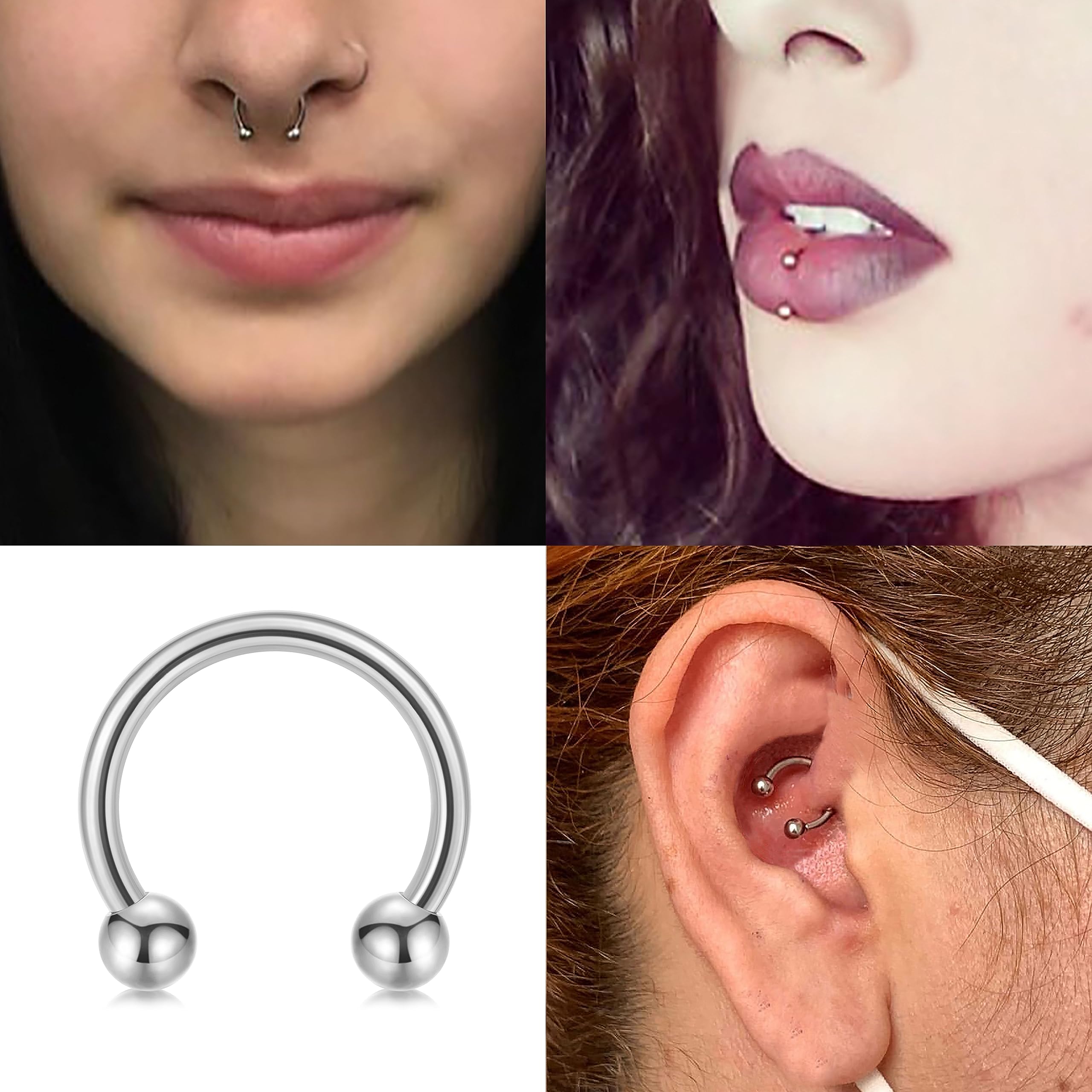14 جرام 16 جرام الحاجز مجوهرات - مراجعة Body Jewelry Changing Kit وسعره