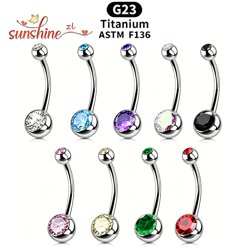 قطعة واحدة من حلقات الباربل ال - مراجعة Belly Bar Titanium وسعره