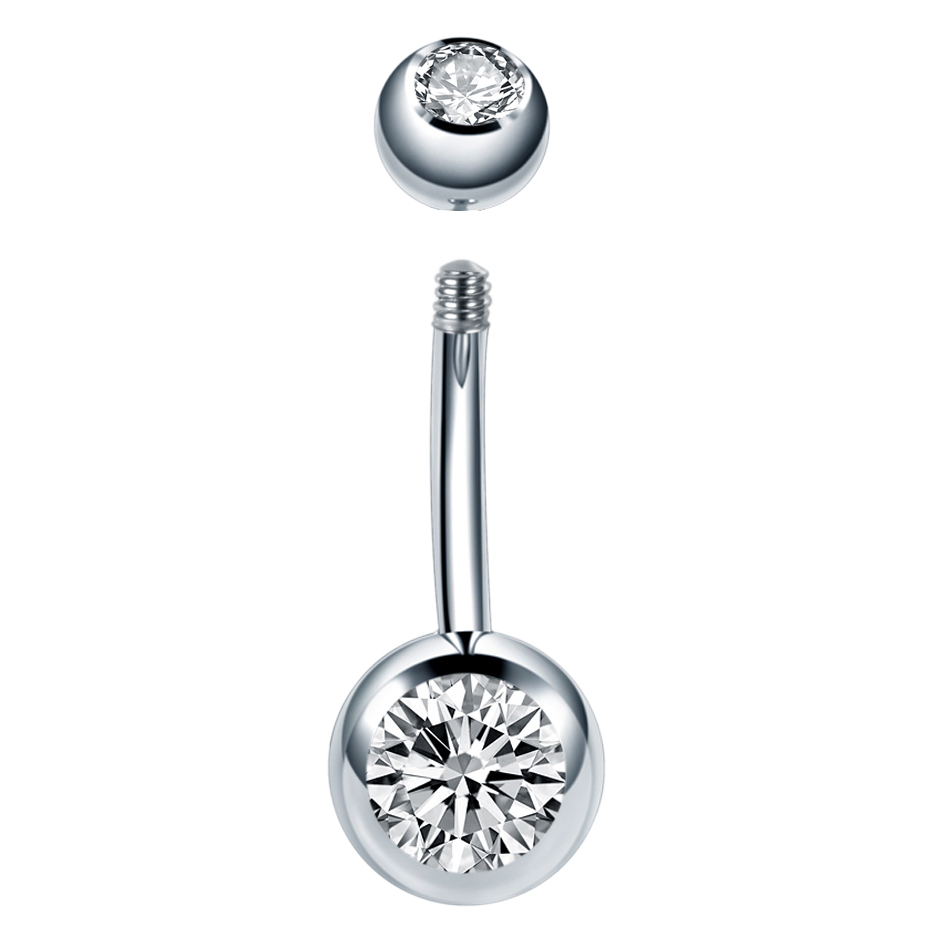10 قطعة/الوحدة 14 جرام التيتان - مراجعة Belly Bar Titanium وسعره