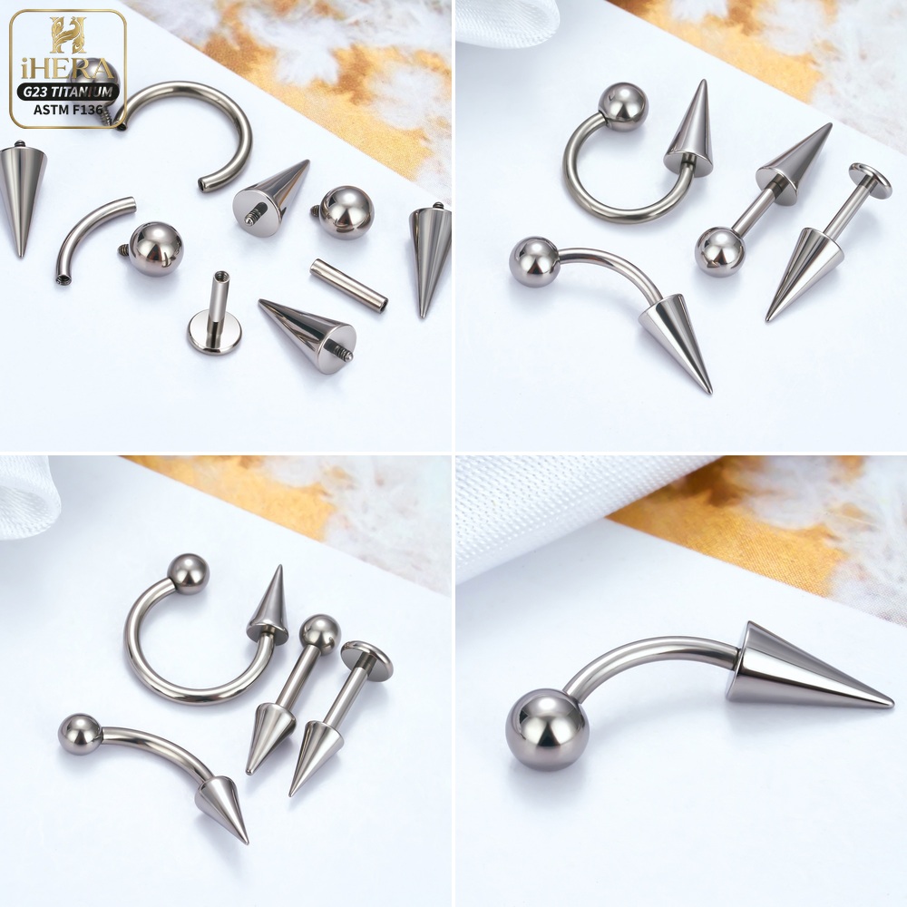 قطع غيار مخروطية من التيتانيوم - مراجعة Body Jewelry Replacement Ball وسعره