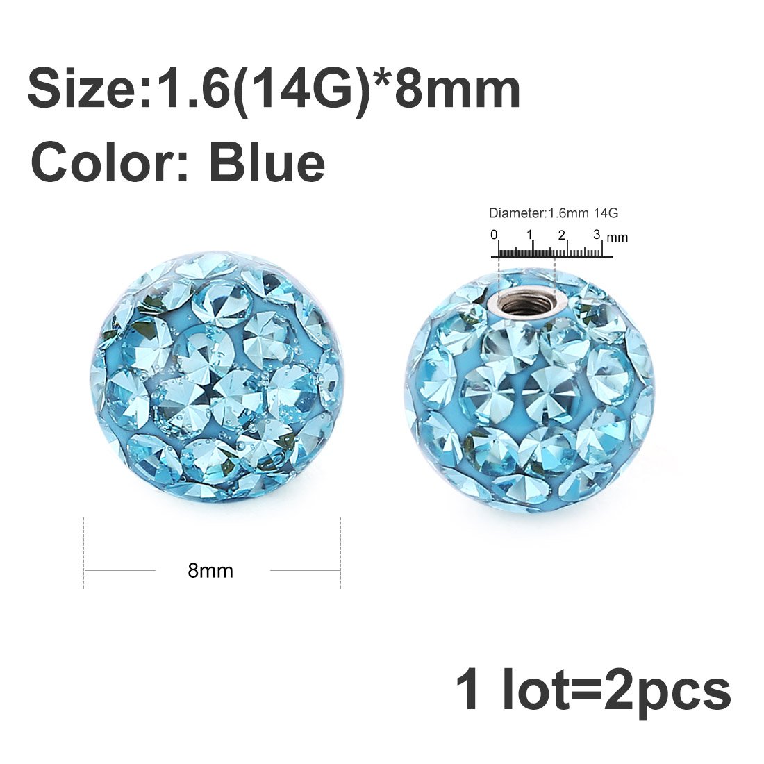 الجراحية الفولاذ المقاوم للصدأ - مراجعة Body Jewelry Replacement Ball وسعره