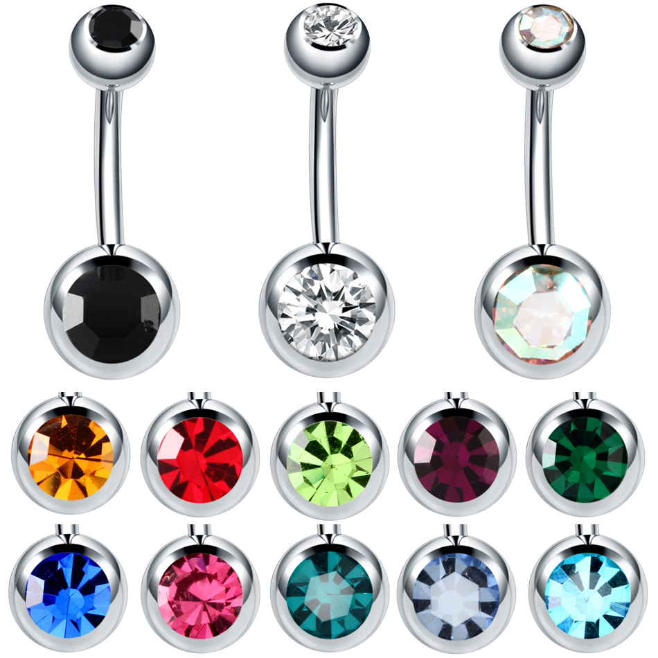 10 قطعة/الوحدة الفولاذ المقاوم - مراجعة Belly Bar Titanium وسعره