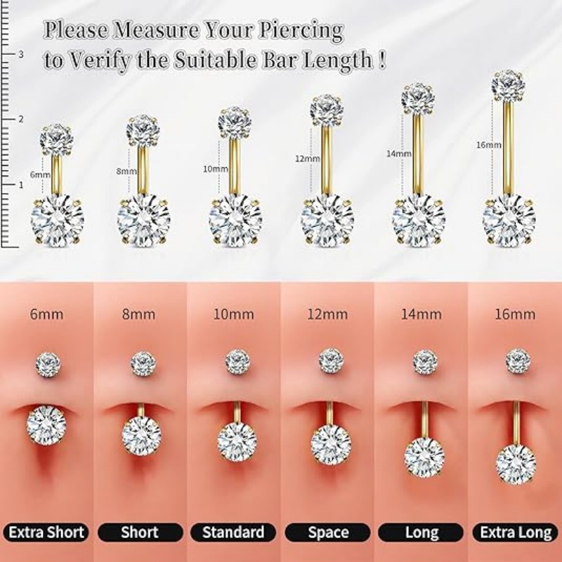 1PC G23 التيتانيوم خاتم زر الب - مراجعة Belly Bar Titanium وسعره