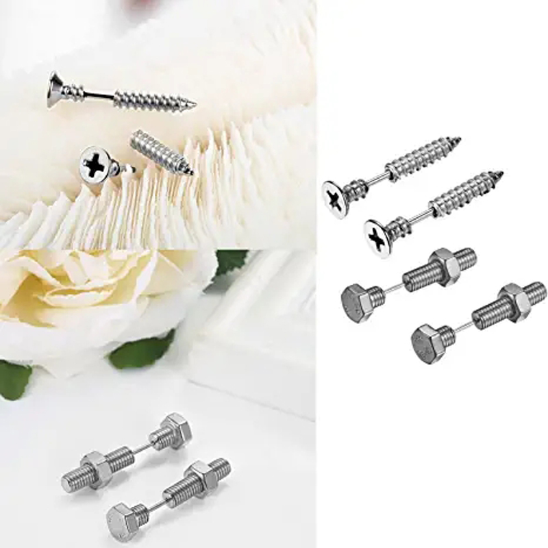 2-3 Pairs فاسق وأشار مسمار مزل - مراجعة Body Jewelry Changing Kit وسعره