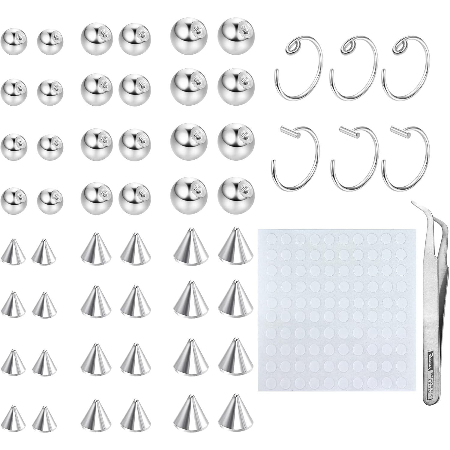 دربيرفكت حلقات حواجب وشفاه وحل - مراجعة Body Jewelry Replacement Ball وسعره